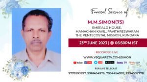 Funereal Live streaming of M.M.Simon