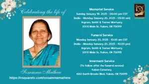 Celebrating the life of Sosamma Mathew -92