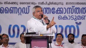 Convention thumbnail: "Kerala Maramon convention crowd worshiping with Pr Raju Methra on stage, VSQUARETV